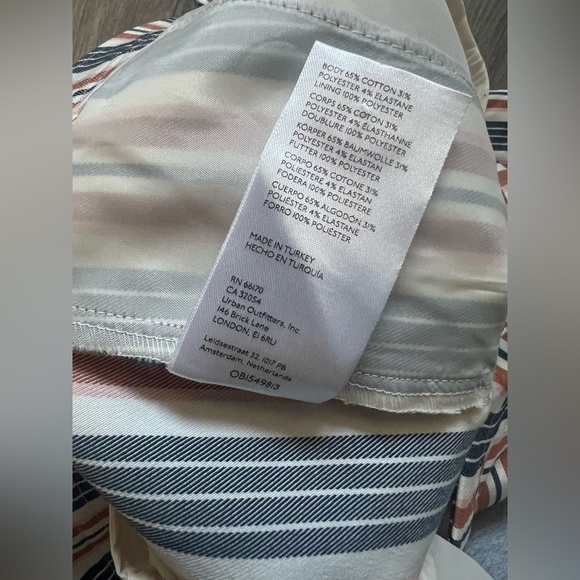 NWOT Anthropologie Striped Flare Multicolor Pants - Picture 16 of 16